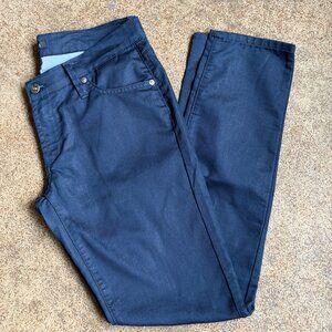 James Jeans Dry Aged Denim “Twiggy” in Black Cat Wash